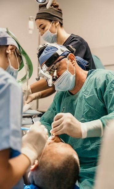 Dr. Kurti during a surgical procedure
